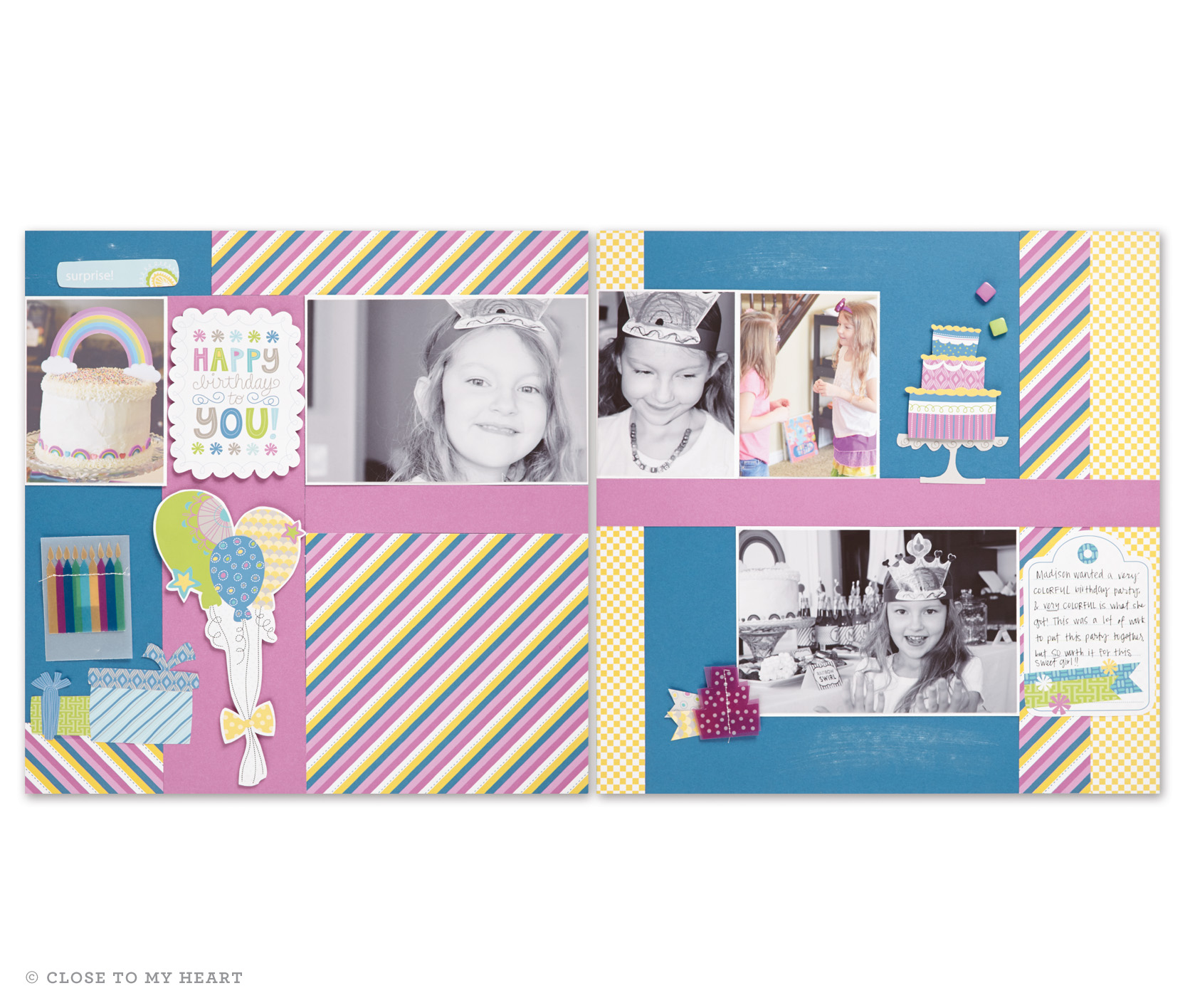 Confetti Wishes Layouts