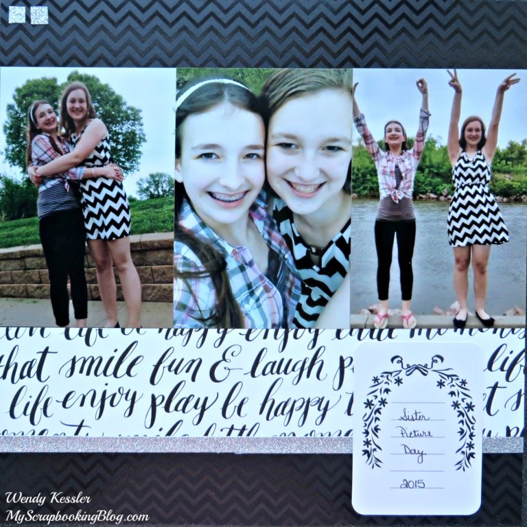 Sister Picture Day Layout