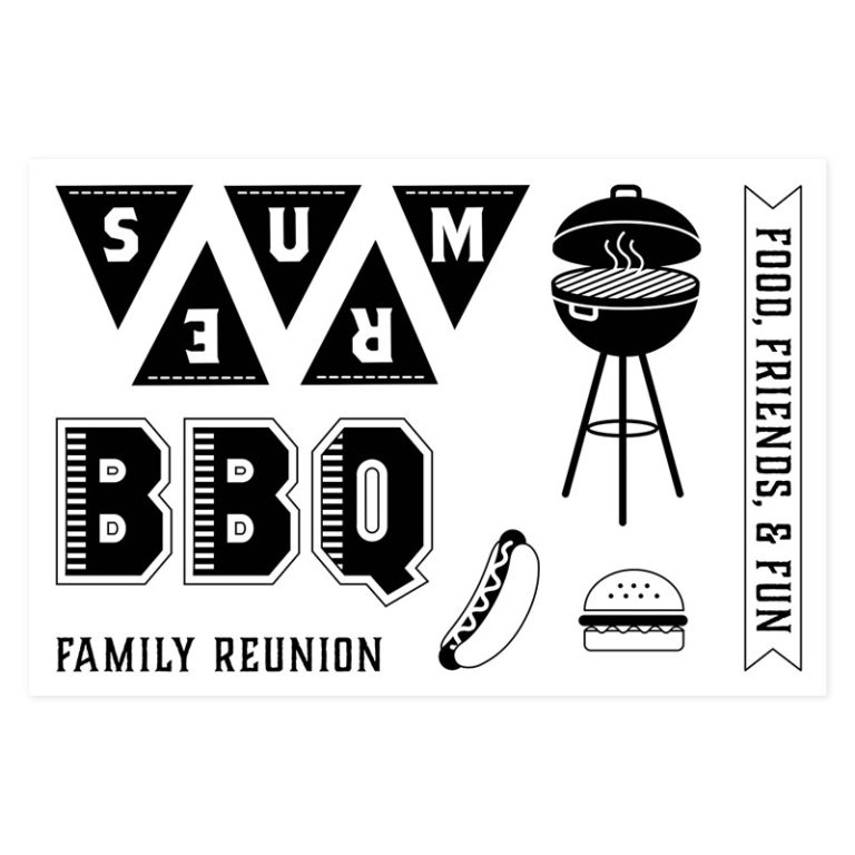 Summer BBQ Stamp Set