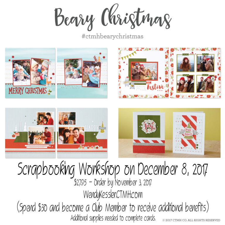 Beary Christmas Scrapbooking Workshop Your Way