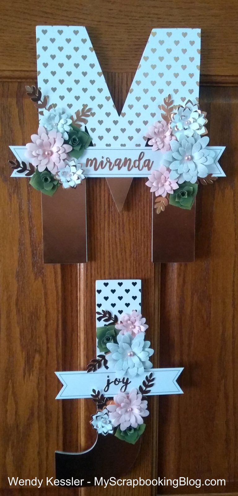 Daughter’s Name Monogram using Love Letters