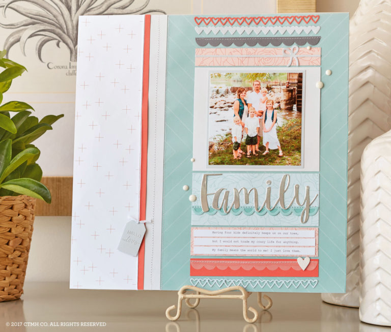 Scrapbook Page with Thin Cuts