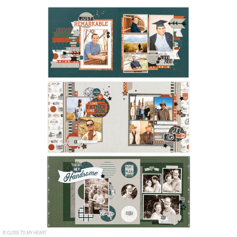 Hey Handsome Scrapbooking Workshop Kit