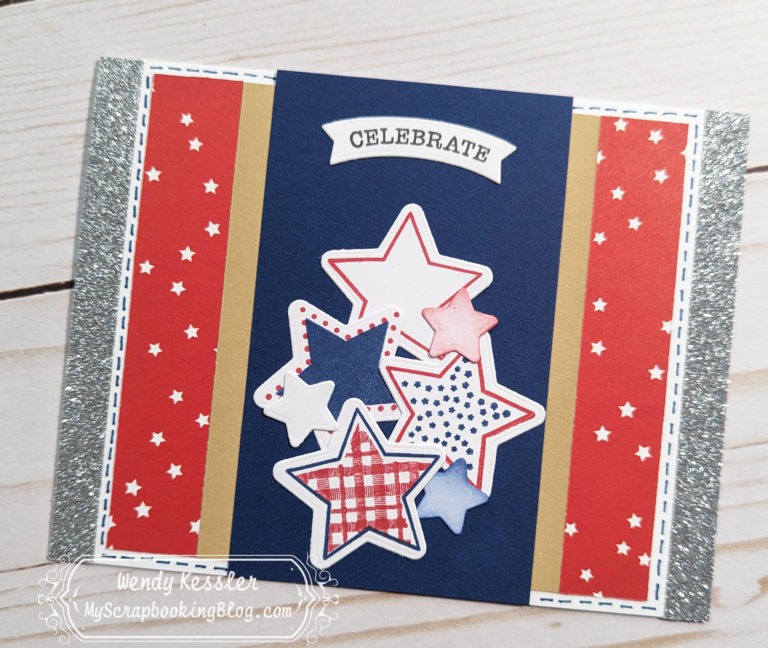 Hello Darlin’ Cards with added Glitter Paper
