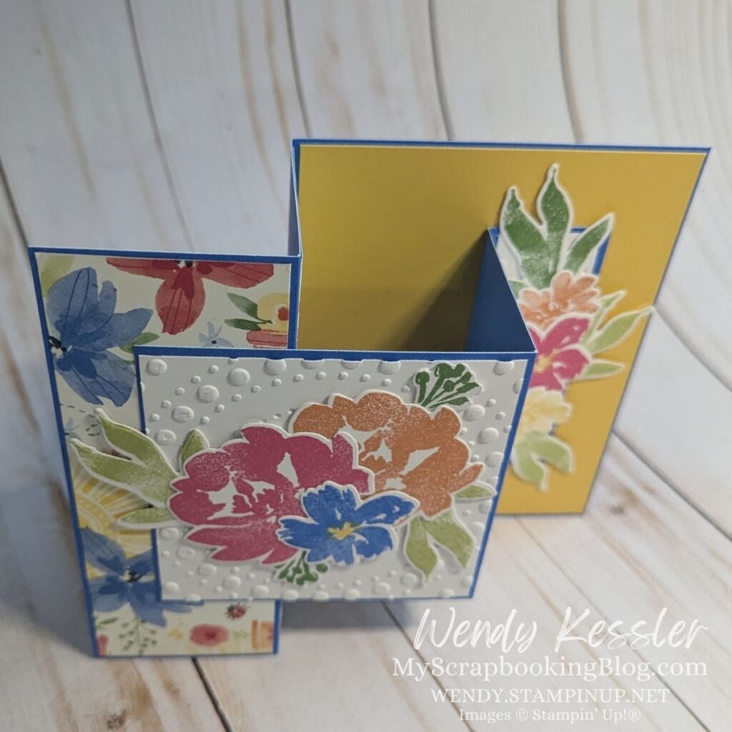 colorful fun fold card stands to display